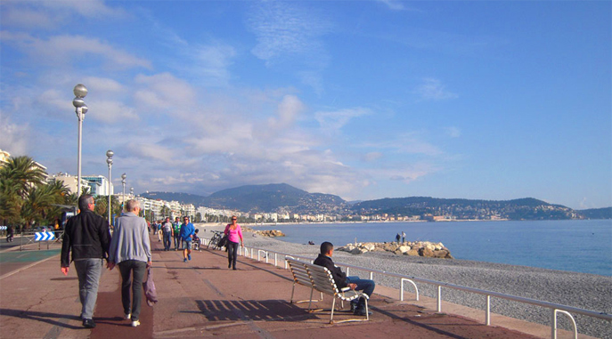 Promenade de Anglais Nice, Frankrike